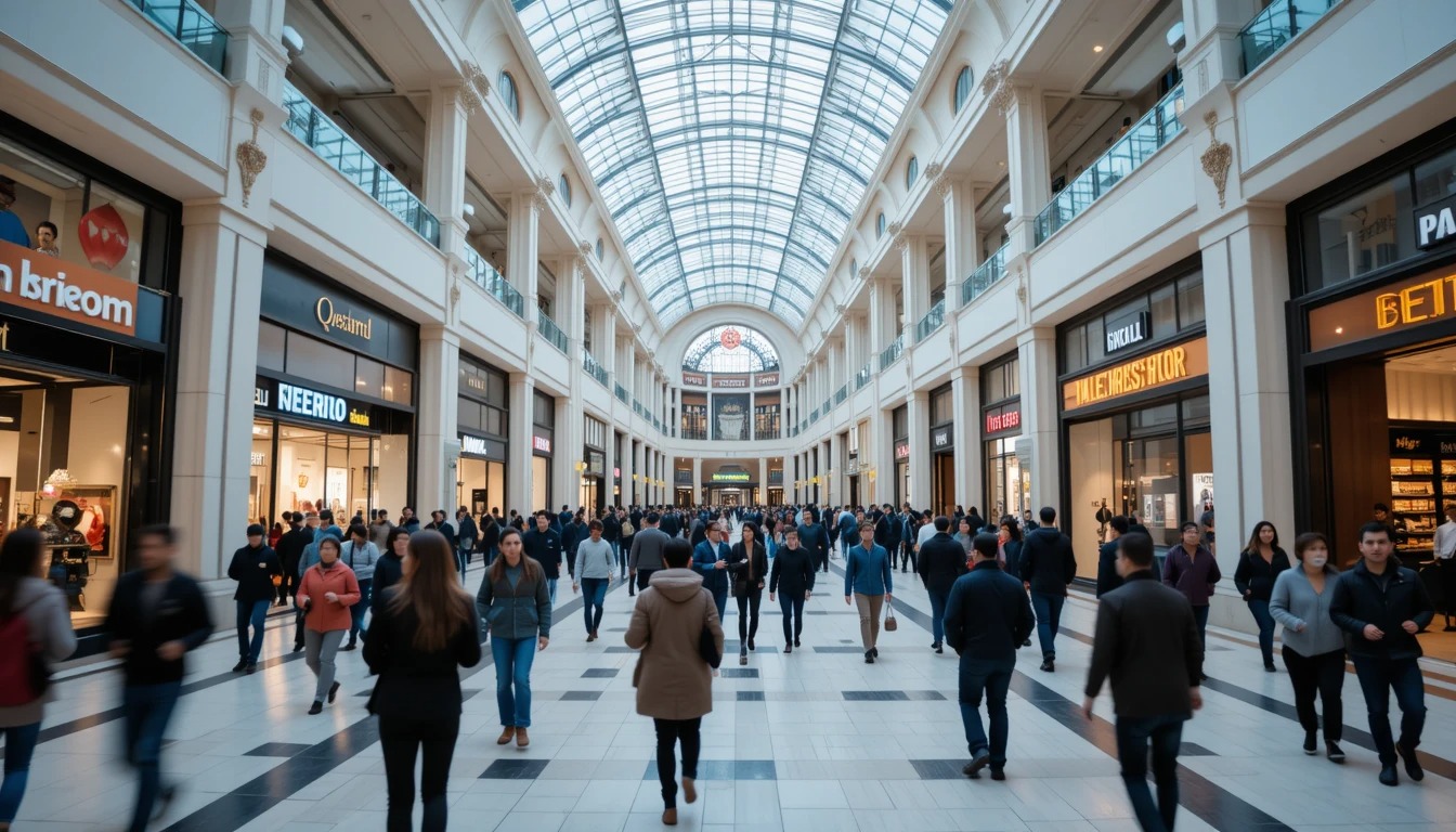 The busiest shopping malls world