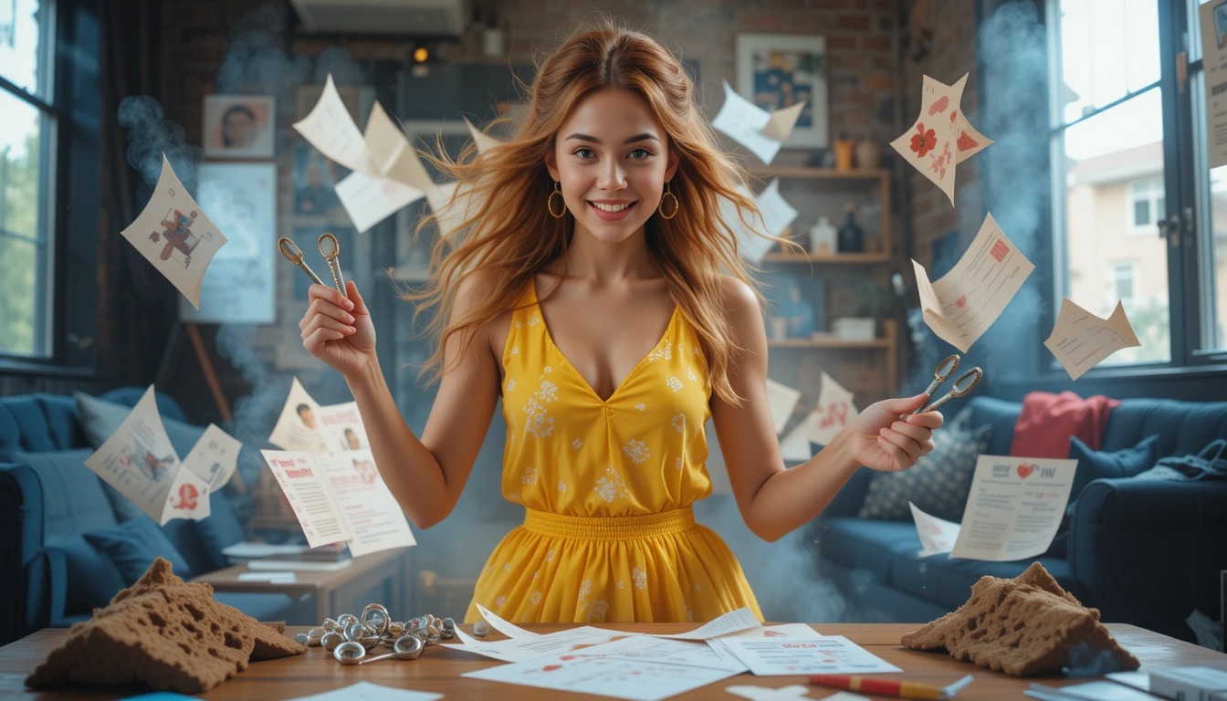 Yellow Dress and Playing Rock Paper Scissors